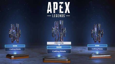 what do crafting metals apex